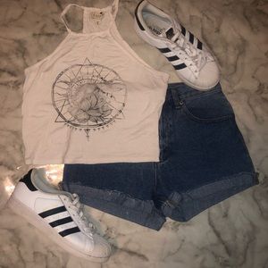 High Neck Crop Top